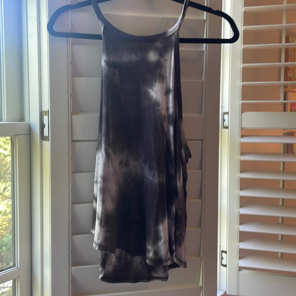 Tie-dye tank top with open back